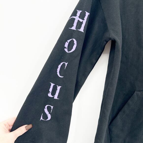 Disney Her Universe Hocus Pocus Daughters Of Darkness Bell Sleeve Hoodie Size M - Picture 6 of 10